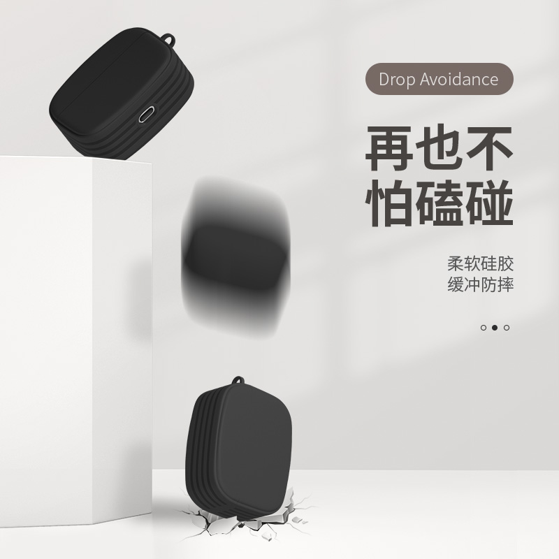 适用苹果airpodpro保护套硅胶airpods三代新款水豚卡皮巴拉airpods二代pods3无线蓝牙耳机收纳盒ipods2魔方女 - 图2