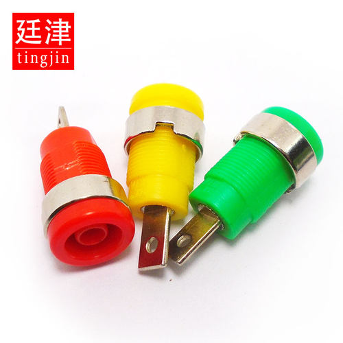 4MM香蕉插座M4*28纯铜接线柱24A端子测试座面板插座母孔 8MM 12MM - 图3