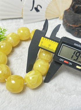 天然原矿新蜜老型珠手串卡19加mm左右