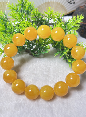 天然原矿新蜜圆珠手串卡14mm时尚百搭款