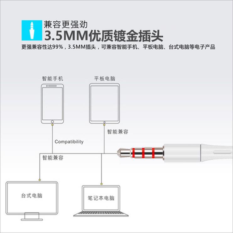 铂典适用于小米耳机5X5C5A5SMAX2红米4A4X3S5plusnote入耳式通用 - 图1