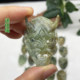 Prajna pendant flower jade hollow carving