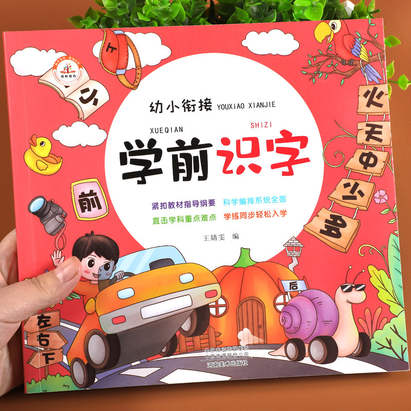 幼小衔接教材书学前识字语文拼音幼儿园启蒙3-6岁初学者识字汉字练习描红练字本宝宝学写字大中小班入门认字组词造句神器儿童字帖
