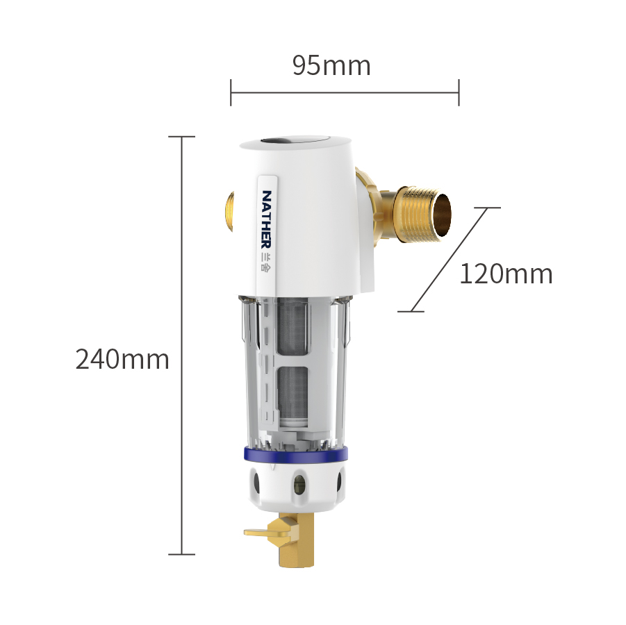 兰舍前置过滤器6T万向型全屋热水器阻垢器