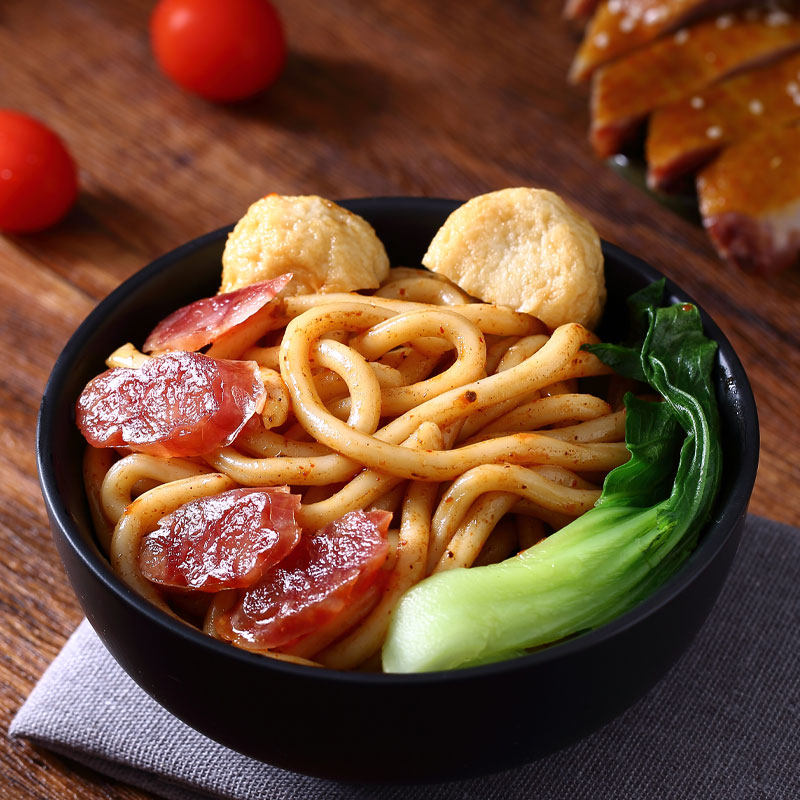 金宝师港式xo酱乌冬面方便面泡面拌面宵夜宿舍速食袋装健康食品 - 图1