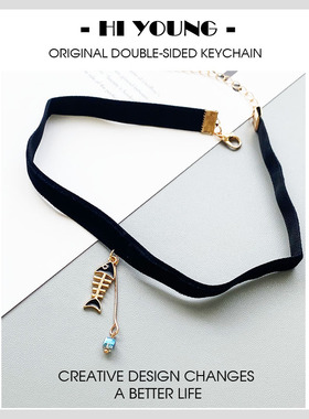 HiYOUNG鱼骨女颈链原创
