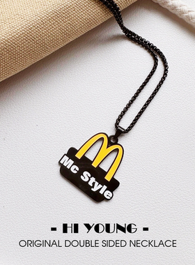 HiYOUNG麦门黑金合金项链