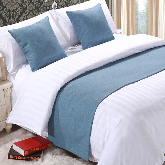 Biyi bed tail towel solid color bed flag high-end bed cushion
