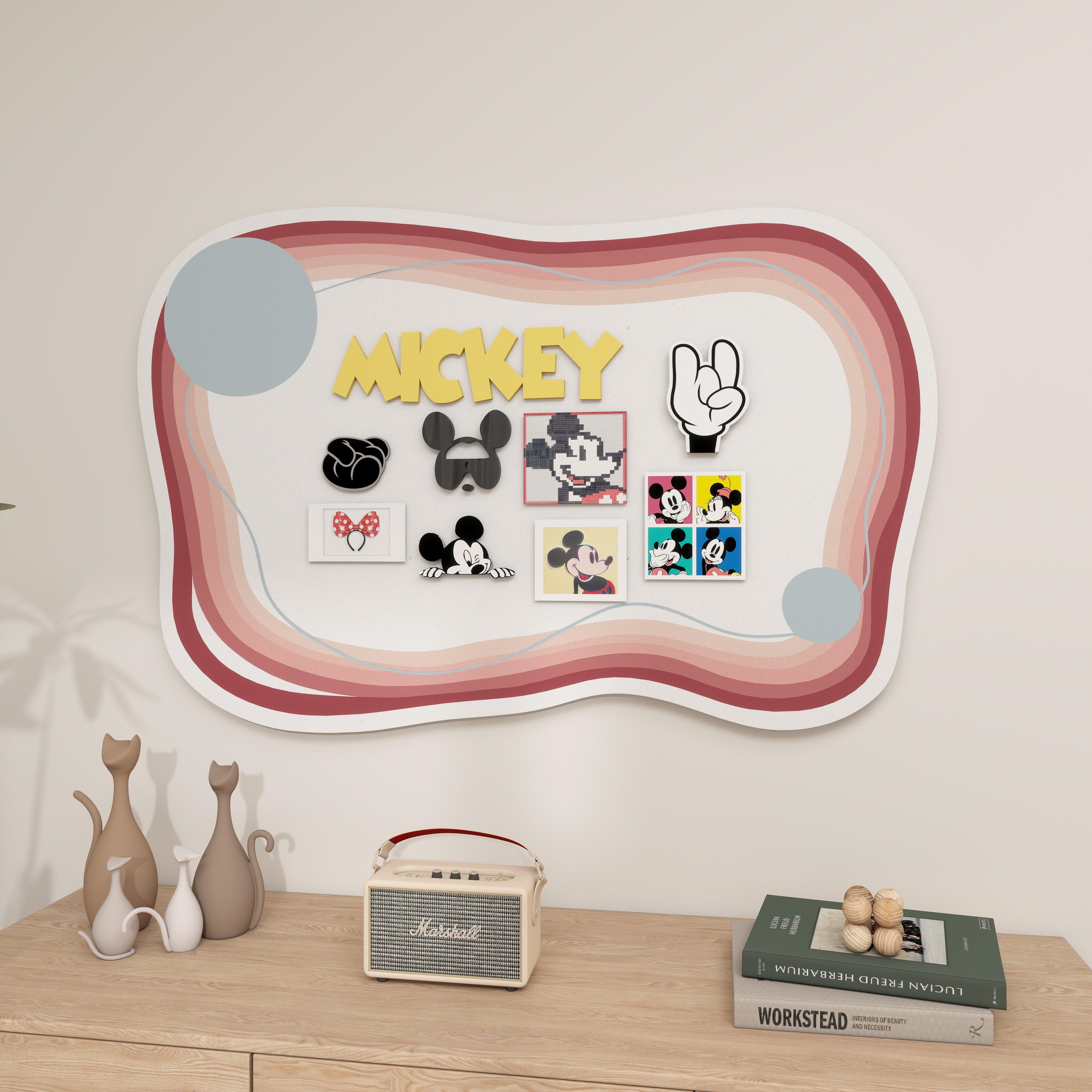 童趣风毛毡板墙贴幼儿园环创教室背景墙改造布置3d立体免打孔墙贴,淘宝优惠券,粉丝福利购,淘宝优惠卷