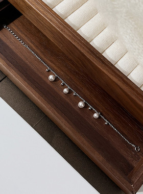 日系coss koko年新款s925银满天星珍珠手链女法式ins小众设计