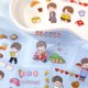 100 pieces of sunshine boy notebook sticker set cute cartoon notebook material decorative small pattern PET waterproof