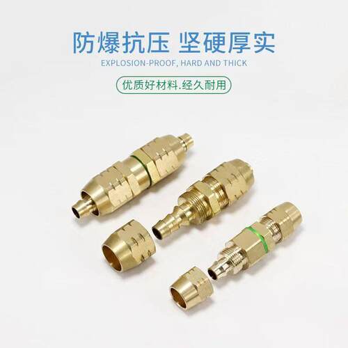 农用打药管免压接头打药机高压管爆管修复接头纯铜打药泵接头配件 - 图2