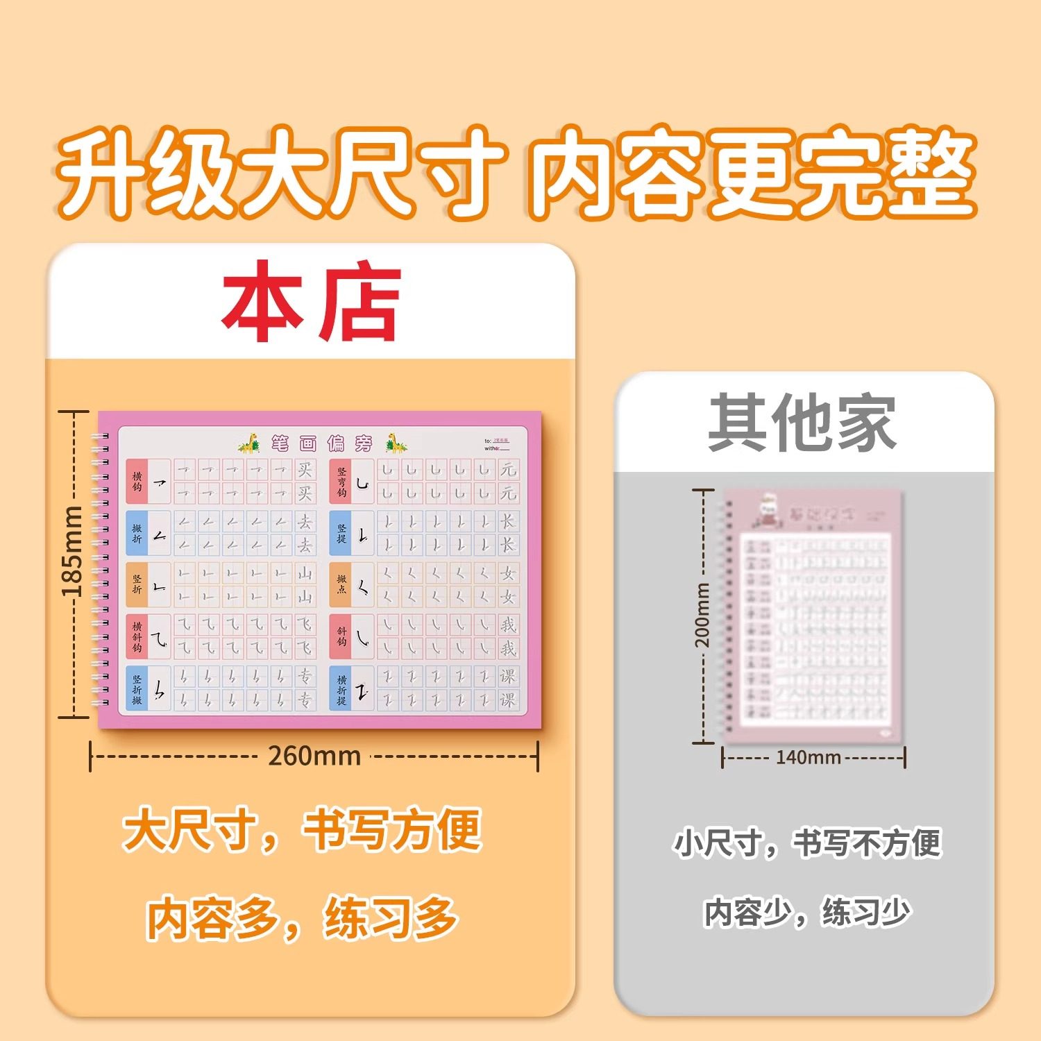 儿童笔画笔顺凹槽练字帖幼儿园控笔训练字帖小学生1-6年级硬笔书法初学者入门套装幼小衔接汉字偏旁部首练字练习学写字一年级描红