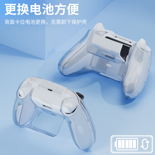 HONCAM xbox series手柄保护套透明适用于微软xbox series XSS手柄保护套pc透明水晶壳硬壳防摔防刮花配件