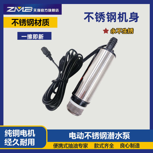 抽油泵柴油48V泵品字插头电动车60V抽油器电瓶车油泵喷雾器水泵 - 图1