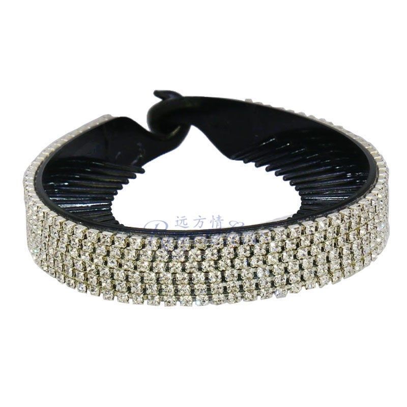 欢乐多 新款闪钻流苏花苞夹女丸子头盘发器发饰发夹气质头饰T1169,淘宝优惠券,粉丝福利购,淘宝优惠卷