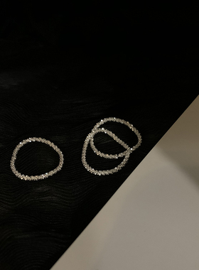 时尚个性波光粼粼戒指insins潮