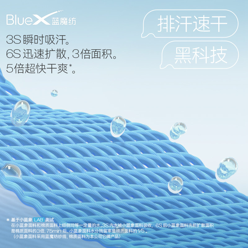 小蓝象hinos排汗新生婴儿长袖睡衣 小蓝象连身衣/爬服/哈衣