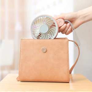 爱登E806折叠旋转小风扇 便携迷你USB充电户外手持风扇桌面电风扇