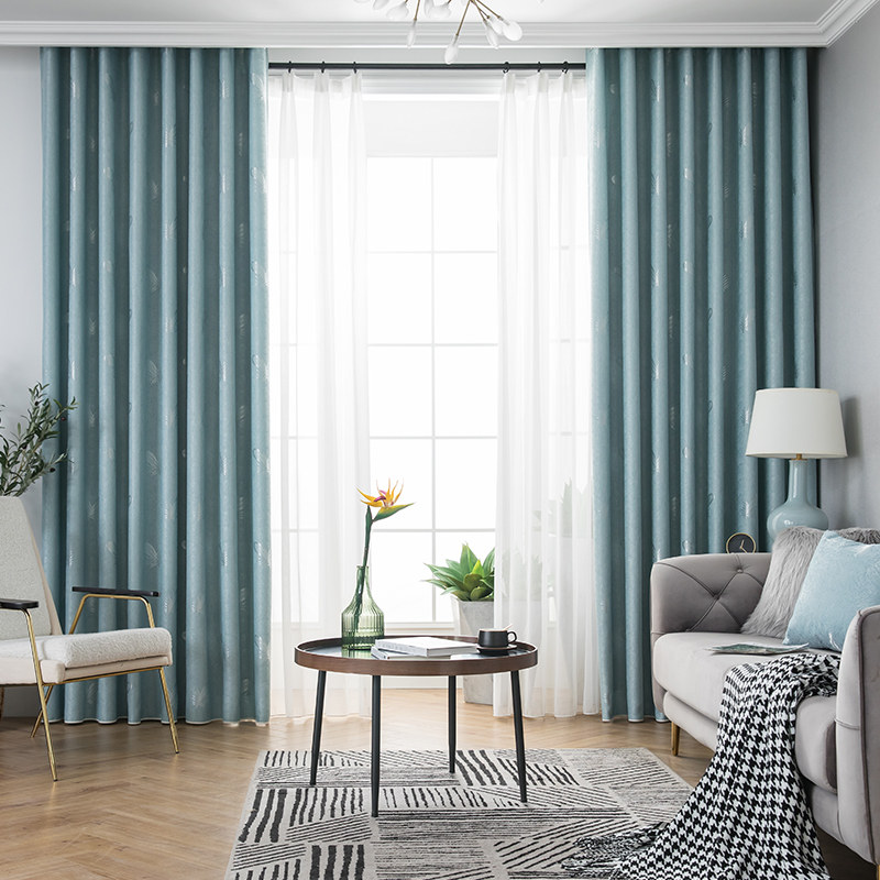 全遮光窗帘2026新款免打孔卧室客厅挂钩式轻奢防晒遮阳布绍兴柯桥,淘宝优惠券,粉丝福利购,淘宝优惠卷