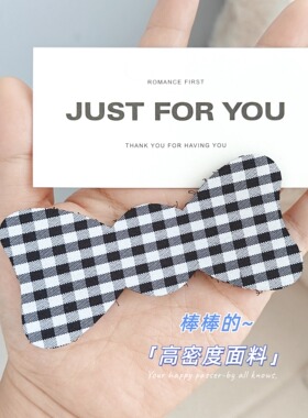 豹纹蝴蝶结无痕刘海贴