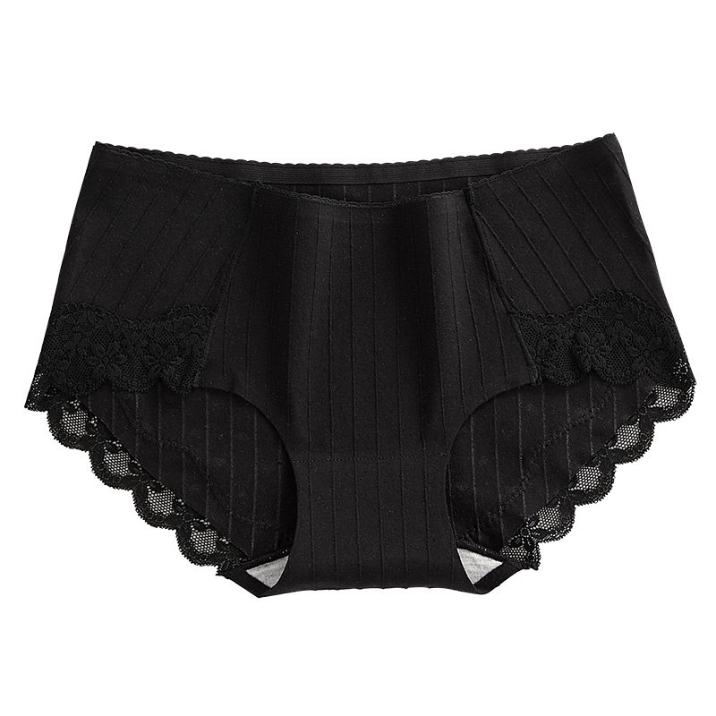 纯棉抗菌100%全棉性感蕾丝三角裤 妍帕内裤