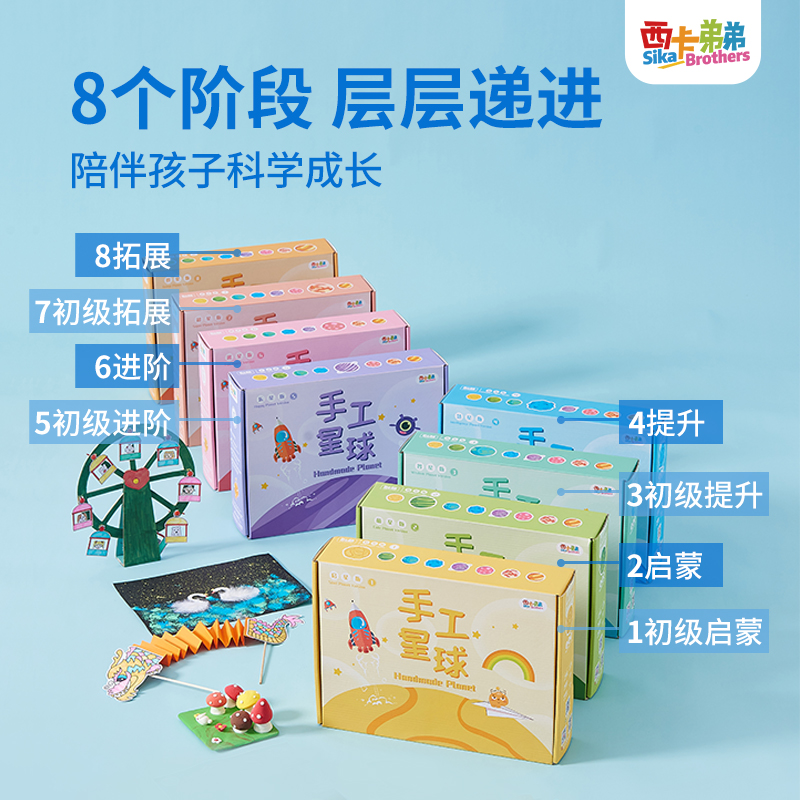 儿童diy手工3-6岁幼儿园以上创意美术美劳材料包女孩玩具自制礼物_西卡弟弟_玩具/童车/益智/积木/模型-第4张图片-提都小院