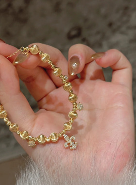 十里间亮晶晶猫眼手链手串