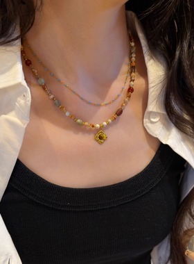 十里间【岚颖】天然石串珠项链