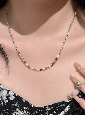 十里间【七彩】淡水珍珠项链手链