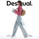 Desigual26 ພາກຮຽນ spring ແລະ summer ຜະລິດຕະພັນໃຫມ່ lightweight denim imitation denim ພິມສອງສິ້ນ culottes ກາງເກງຂອງແມ່ຍິງ