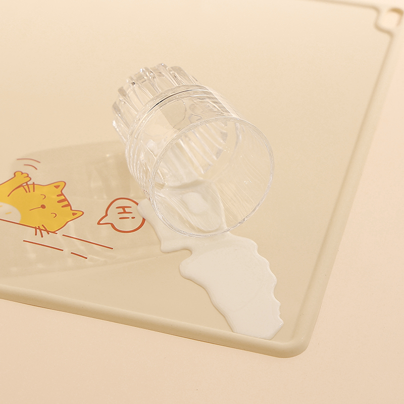 宝宝硅胶餐垫小学生专用午餐垫防水防油易清洗防滑餐桌垫防霉抗菌 - 图2