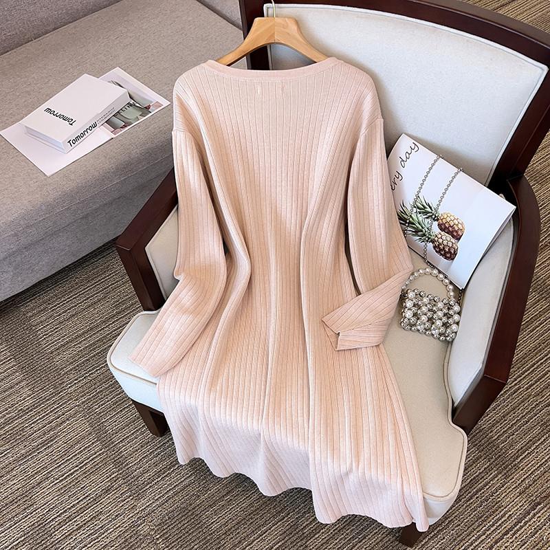 Jin Chest Loose Long Neck Sweater Dress Jin-图2