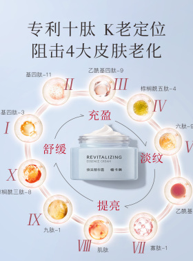 抗皱紧致十肽霜植卡美冰淇淋面霜