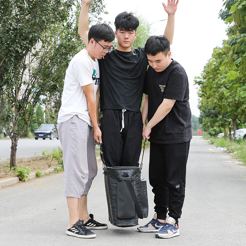加厚钓鱼桶双肩背鱼护桶一体多功能装鱼桶活鱼桶折叠便携渔具鱼桶