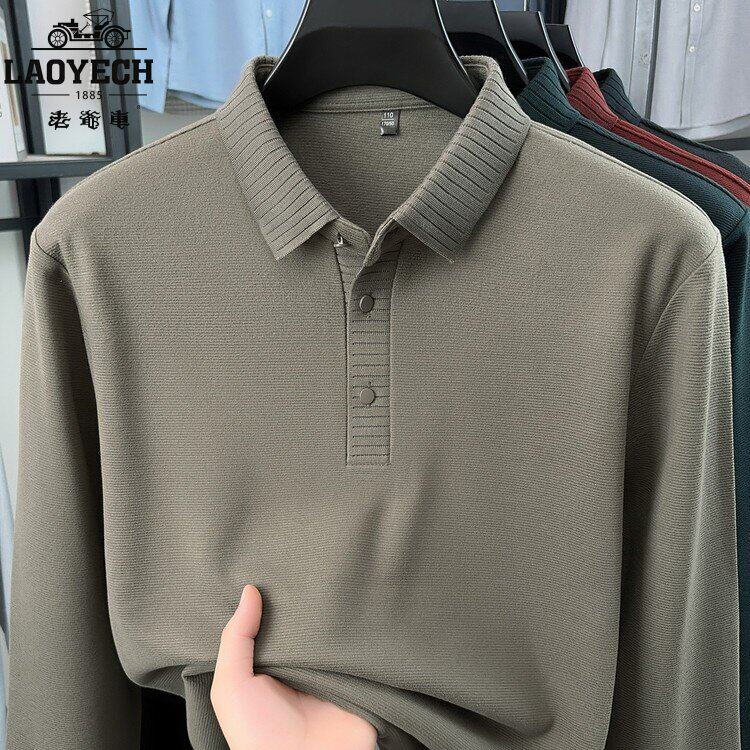Classic car autumn new long sleeve polo