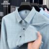 Men's classic car ice silk shirt long sleeve thin
