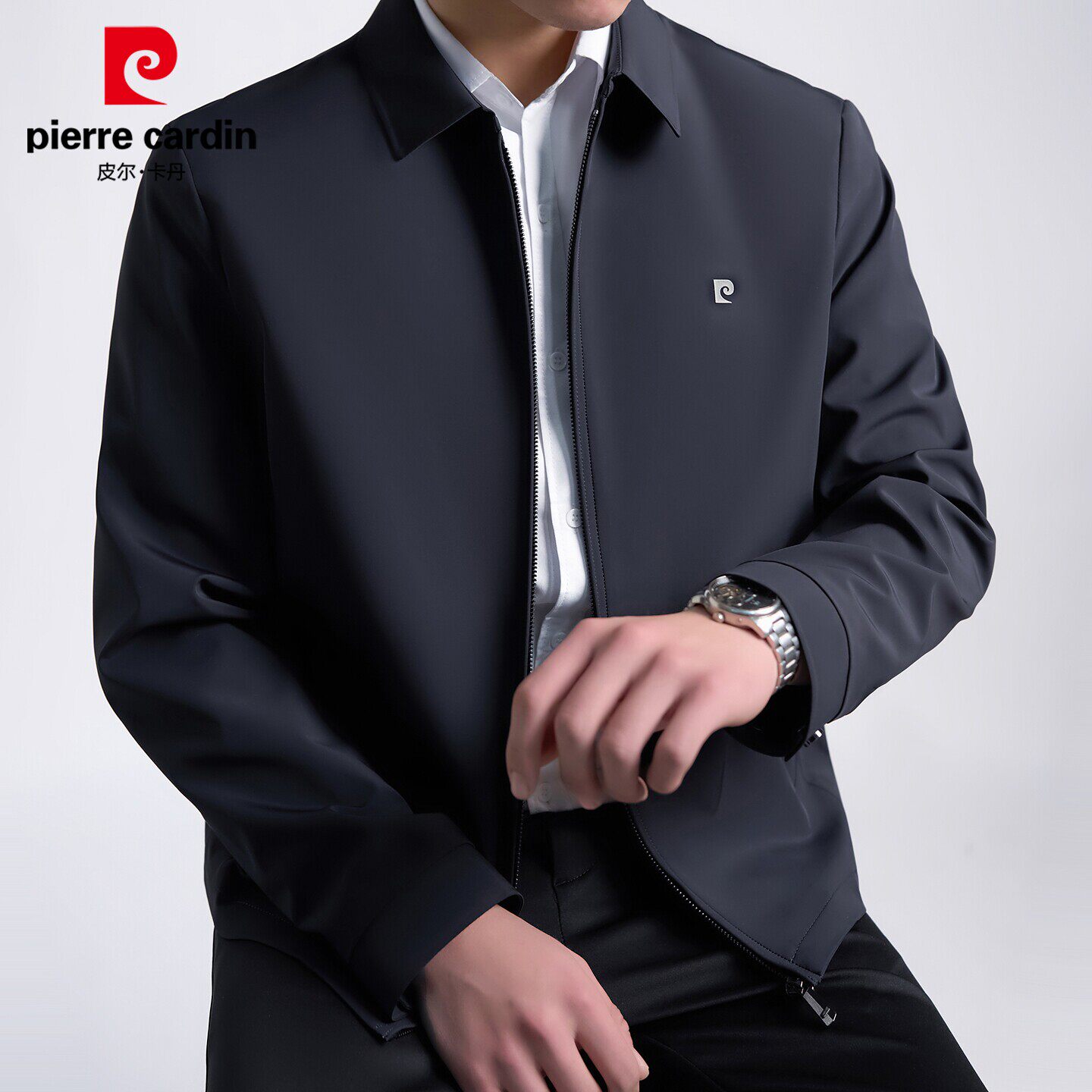 Pierre Cardin old money style lapel casual