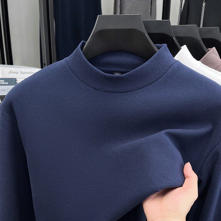 Classic car double-sided German velvet long-sleeved T-shirt for men