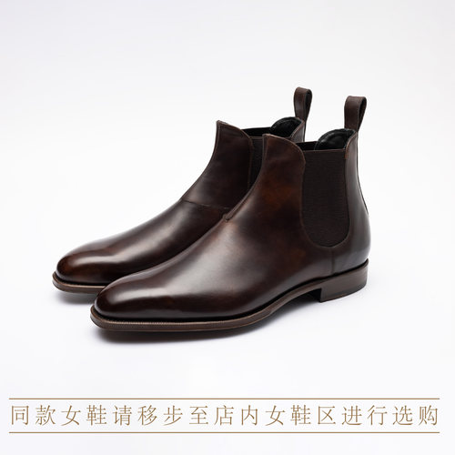 MATTINA Liszt  Museum Calf复古男士固特异手工真皮皮鞋切尔西靴 - 图0