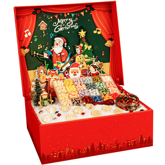 圣诞火漆印章礼盒套装高端全套蜡粒专业铜制章头儿童圣诞节大礼包手工DIY解压玩具火星印章生日礼物送女孩