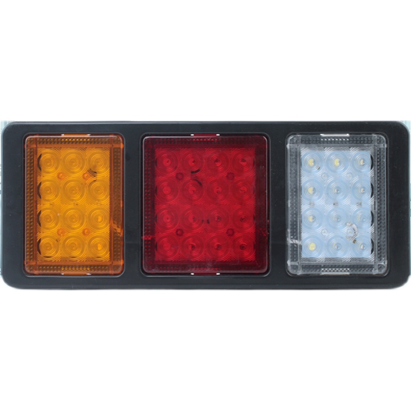 140-2大货车后尾灯总成12v24v超亮led农用挂车刹车灯电子防追尾灯 - 图3