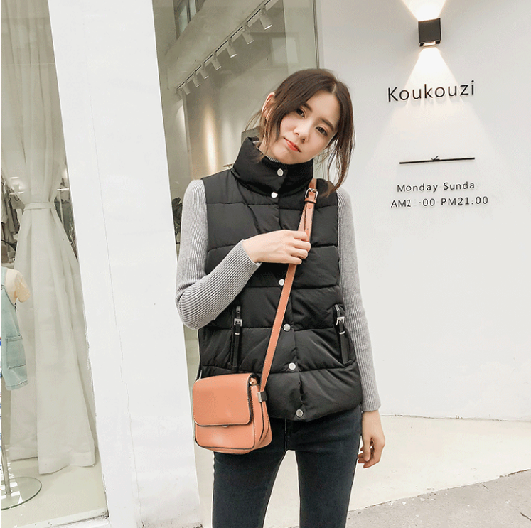 羽绒女背心短款2020秋冬季棉马甲 柒妖玖马夹