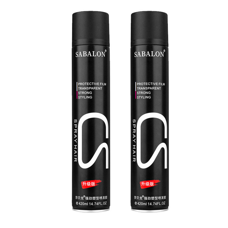 沙贝龙造型黑g罐莎贝龙强劲喷发胶 莎贝龙头发造型