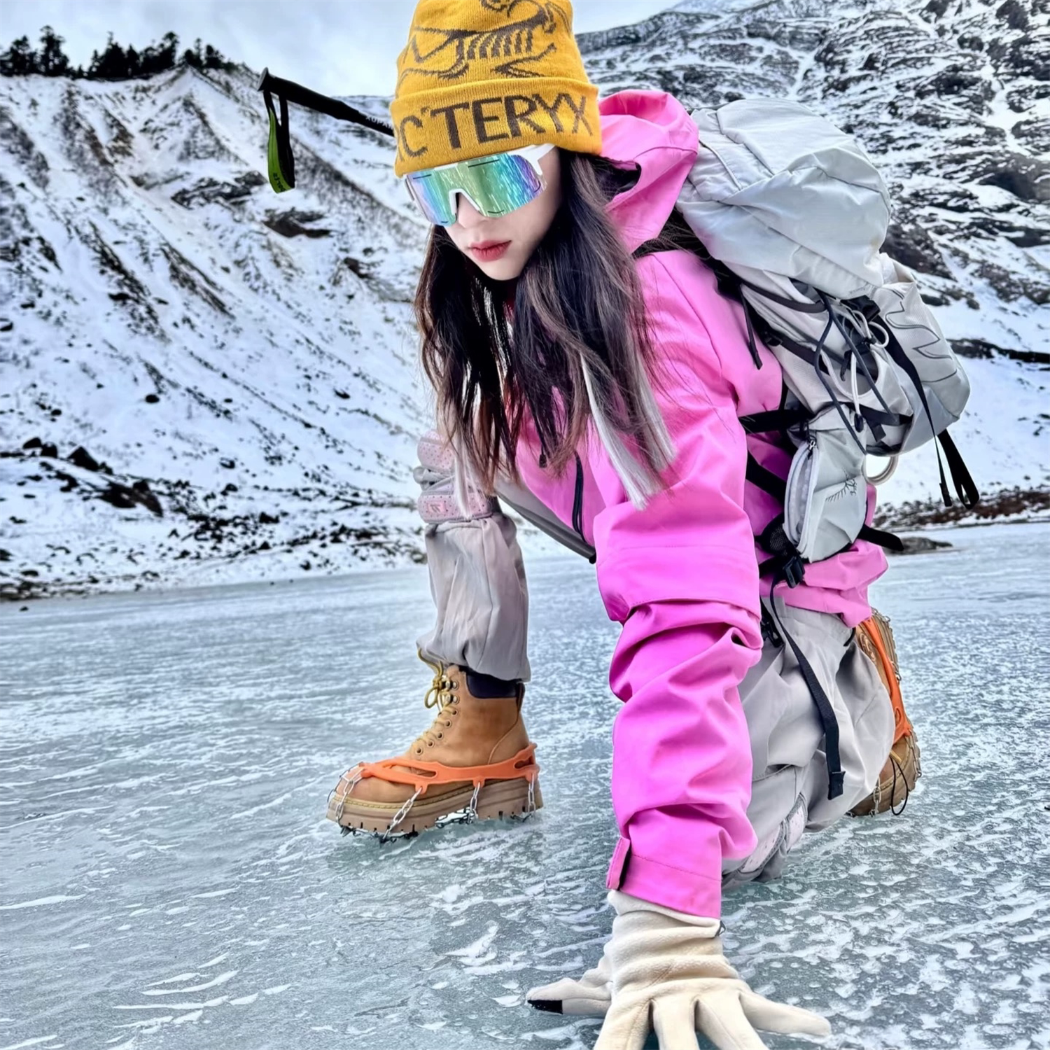 美利奴羊毛袜亲子运动袜加厚保暖中筒全毛圈户外徒步登山滑雪袜子