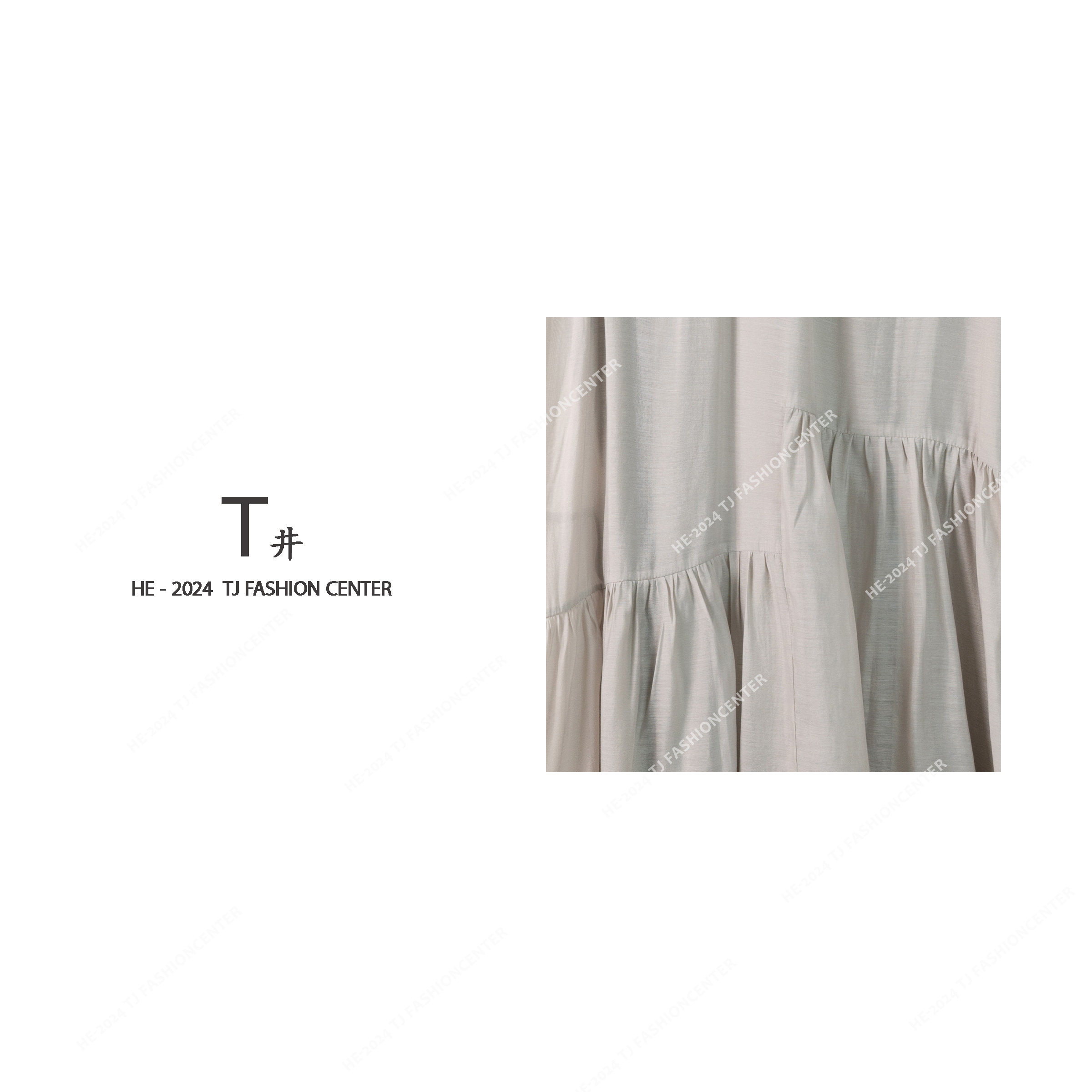 T井姐妹【天青色】夏季新款设计感宽松连衣裙LYQ2406-A356