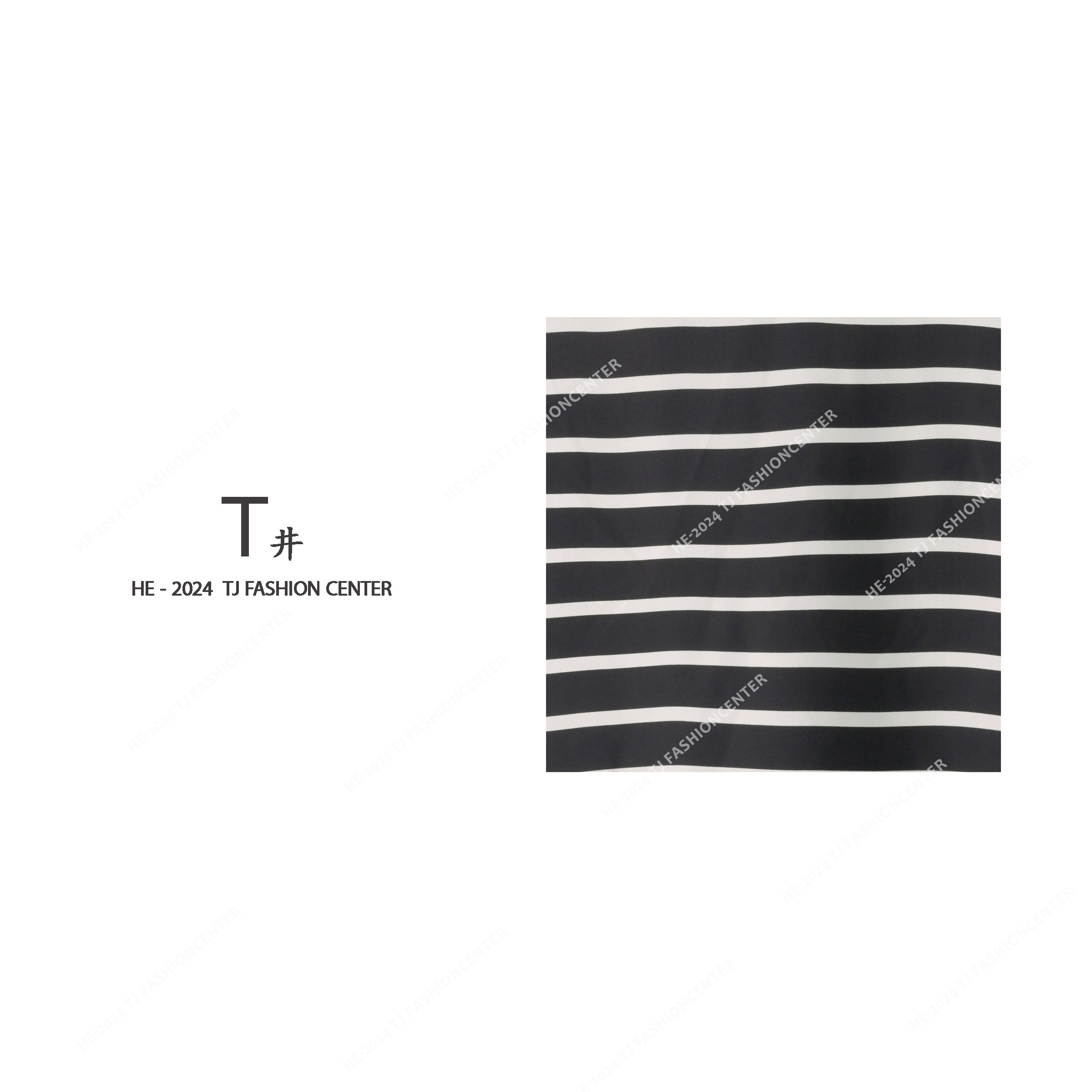 T井姐妹【线谱】夏季休闲宽松显瘦条纹短袖DX2405-24-X825