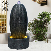 The Caifu Egg Flowing Water Floor Fountain Opening the Swing Piece European Style Living Room Xuanguan Office Wind Water Wheel Indoor Water View