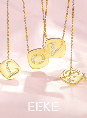 EEKEs925银项链小众设计感锁骨链