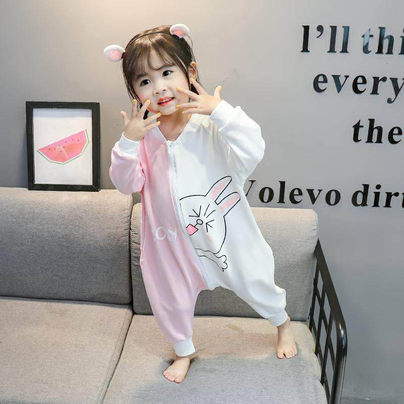 韩婴幼儿春秋可爱连体男女童岁睡衣 亲杨睡衣/家居服套装